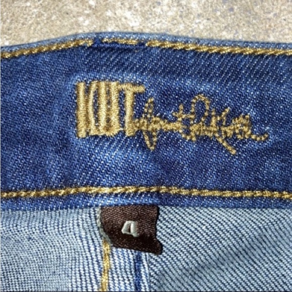 Kut from the Kloth Farrah Baby Bootcut Blue Jeans Size 4 Inseam 32 - Picture 4 of 10